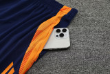 2024 Dark Blue Training Shorts Suit