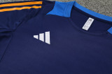 2024 Dark Blue Training Shorts Suit