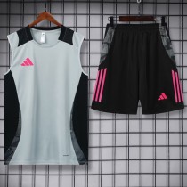 2024 Gray Training Shorts Suit