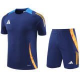 2024 Dark Blue Training Shorts Suit