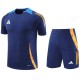2024 Dark Blue Training Shorts Suit