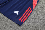 2024 Dark Blue Training Shorts Suit