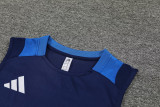 2024 Dark Blue Training Shorts Suit
