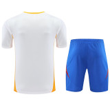 2024 White Training Shorts Suit