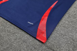 2024 Dark Blue Training Shorts Suit
