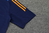 2024 Dark Blue Training Shorts Suit