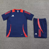 2024 Dark Blue Training Shorts Suit