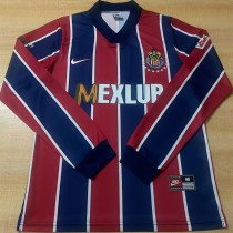 1996/97 Chivas Home Red Retro Long Sleeve Soccer jersey
