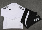 2024 White Kids Half Pull Tracksuit