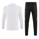2024 White Kids Half Pull Tracksuit