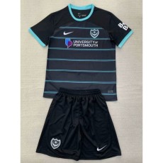 2024/25 Portsmouth Away Black Fans Kids Soccer jersey
