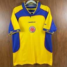 2001/02 Colombia Home Yellow Retro Soccer jersey