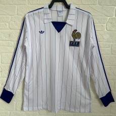 1980/82 France Away Fans Long Sleeve Soccer jersey