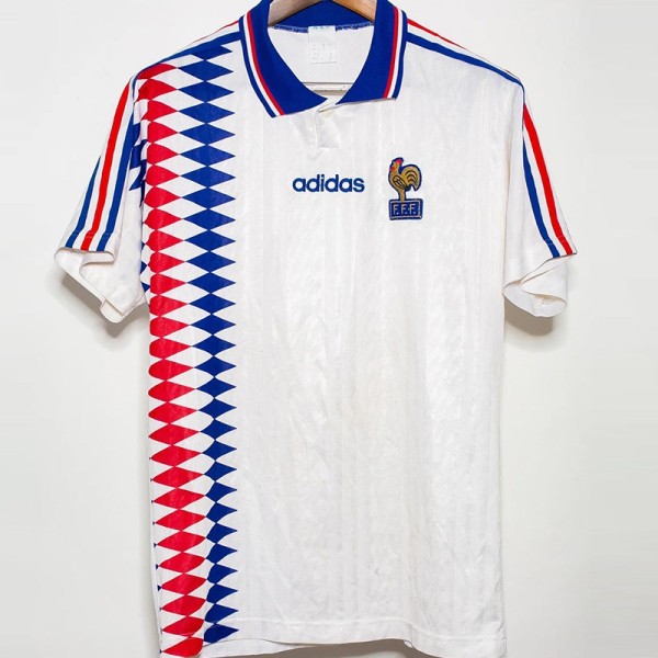 1994/95 France Away Retro Soccer jersey