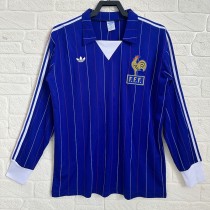 1980/82 France Home Fans Long Sleeve Soccer jersey