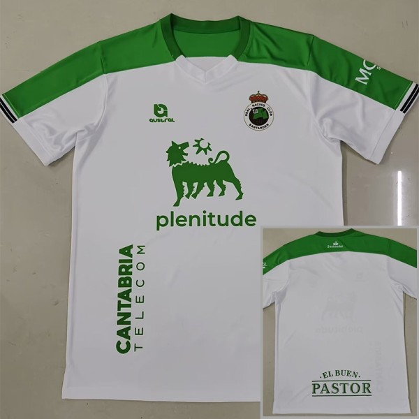 2024/25 Racing de Santander Home White Fans Soccer jersey