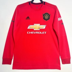 2019/20 Man Utd Home Retro Long Sleeve Soccer jersey