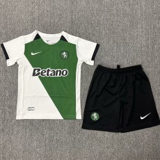 2024/25 Sporting CP 100th Anniversary Edition Fans Kids Soccer jersey