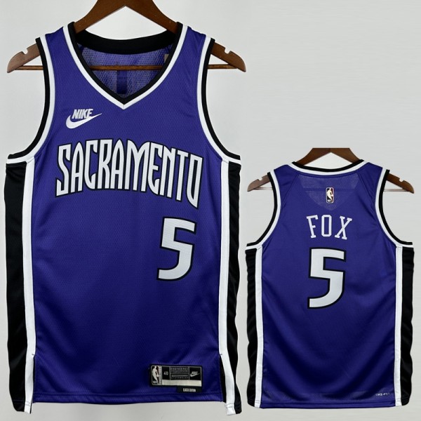 2024/25 KINGS FOX #5 NBA Jerseys