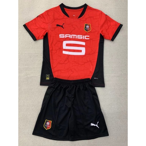 2024/25 Stade Rennais Home Fans Kids Soccer jersey