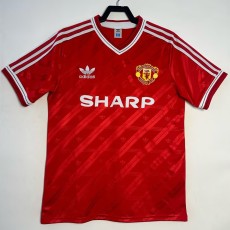 1986/87 Man Utd Home Retro Soccer jersey