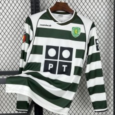 2001/02 Sporting CP Home Retro Long Sleeve Soccer jersey