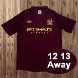 2012/13 Man City Away Retro Soccer jersey