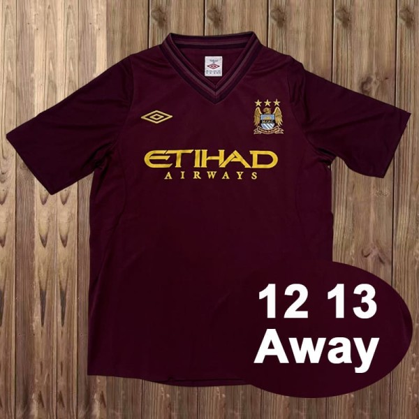 2012/13 Man City Away Retro Soccer jersey