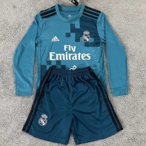 2017/18 R MAD 3RD Retro Long Sleeve Kids Soccer jersey