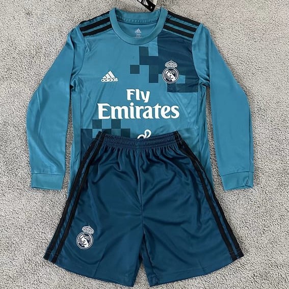 2017/18 R MAD 3RD Retro Long Sleeve Kids Soccer jersey
