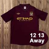 2012/13 Man City Away Retro Soccer jersey
