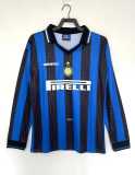 1997/98 INT Home Retro Long Sleeve Soccer jersey