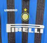 1997/98 INT Home Retro Long Sleeve Soccer jersey