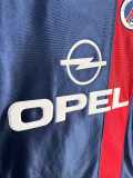 2001/02 PSG Home Retro Long Sleeve Soccer jersey