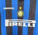 1997/98 INT Home Retro Long Sleeve Soccer jersey