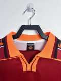 1998/99 Roma Home Retro Long Sleeve Soccer jersey