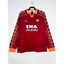1998/99 Roma Home Retro Long Sleeve Soccer jersey