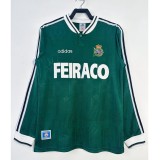 1999/00 Deportivo La Coru?a Away Retro Long Sleeve Soccer jersey