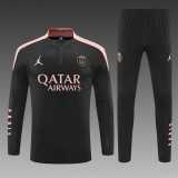 2024/25 PSG Black Half Pull Tracksuit