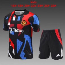 2024/25 Man Utd Kids Training Shorts Suit