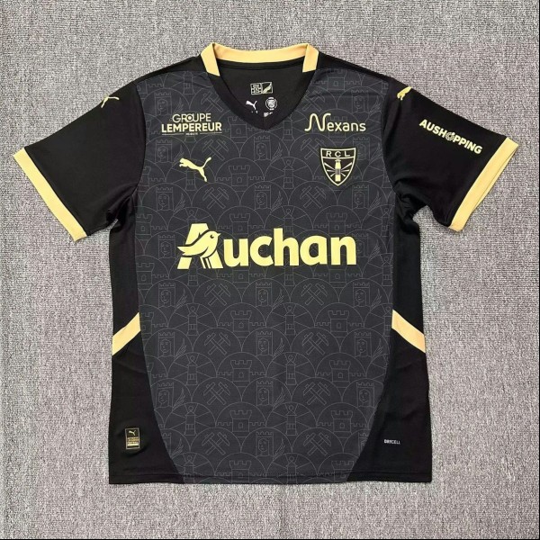 2024/25 RC Lens Commemorative Edition Black Fans Soccer jersey
