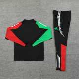 2024/25 ASN Black Half Pull Tracksuit