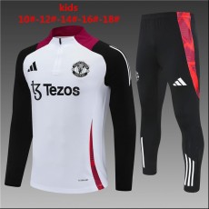2024/25 Man Utd Kids Half Pull Tracksuit