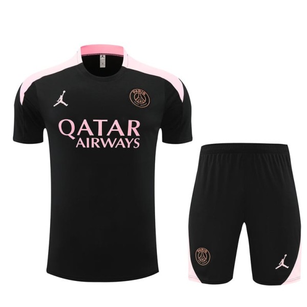 2024/25 PSG Black Training Shorts Suit