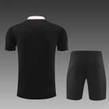 2024/25 PSG Black Training Shorts Suit