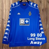 1999/00 JUV Away Blue Retro Long Sleeve Soccer jersey