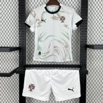 2025/26 Portugal Away Fans Kids Soccer jersey