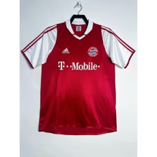 2003/04 Bayern Home red white Retro Soccer jersey