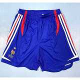 2006 France Home Blue Retro Soccer Shorts