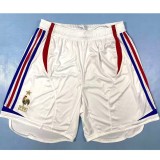 2006 France Away White Retro Soccer Shorts